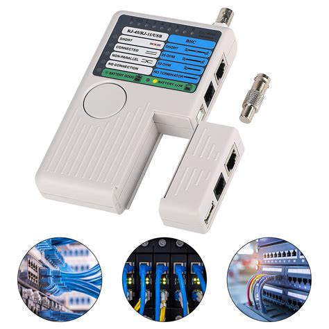 Network Cable Tester RJ45 RJ11 Cable Tester Detector Remote .